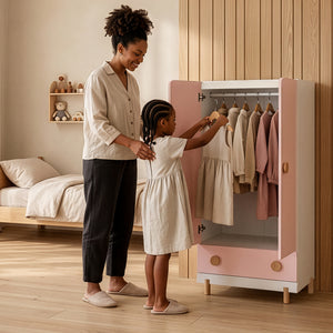 Kinderkleiderschrank Vaarentaa [en.casa]
