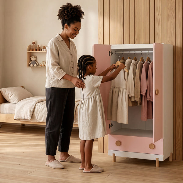 Kinderkleiderschrank Vaarentaa [en.casa]