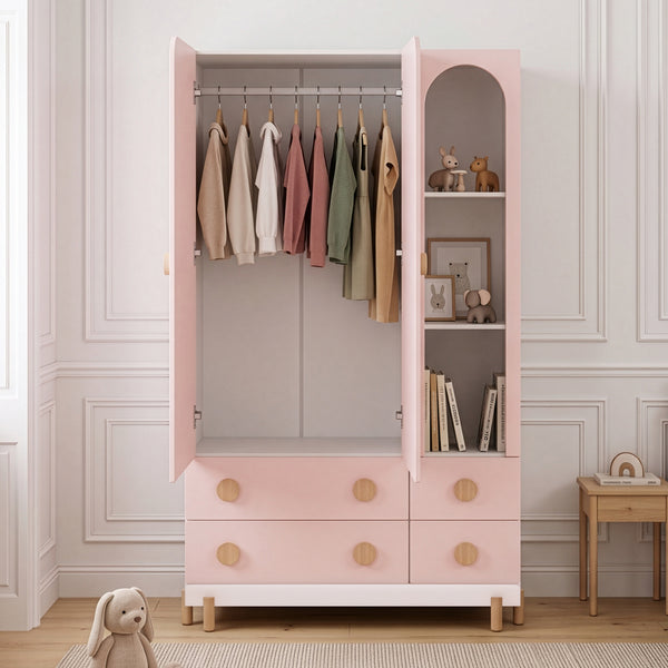 Kinderkleiderschrank Vaarentaa [en.casa]
