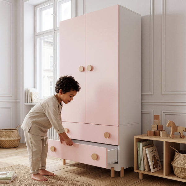 Kinderkleiderschrank Vaarentaa [en.casa]