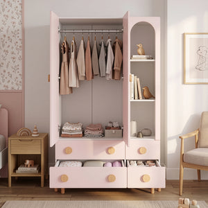 Kinderkleiderschrank Vaarentaa [en.casa]