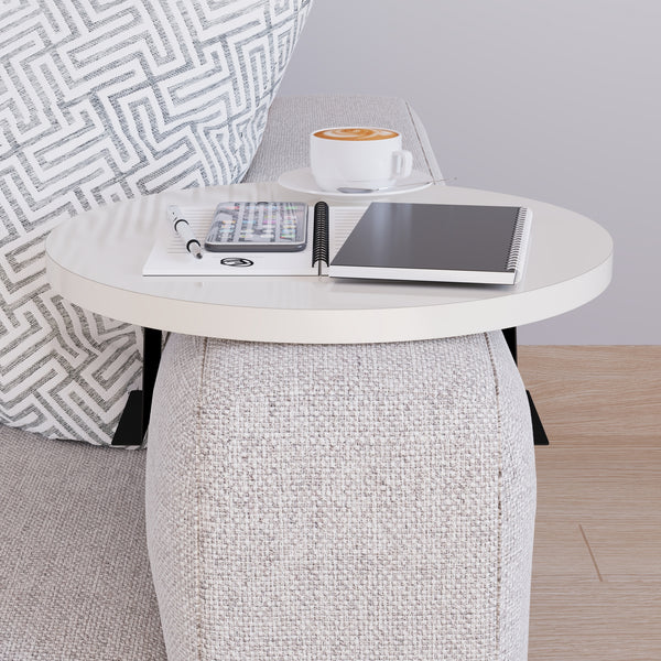 Sofatablett Kuleskyd Ø34cm [en.casa]