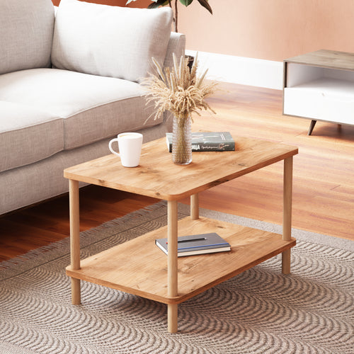 Couchtisch Jelling Rechteckig 43x70x44 cm versch. Farben [en.casa]