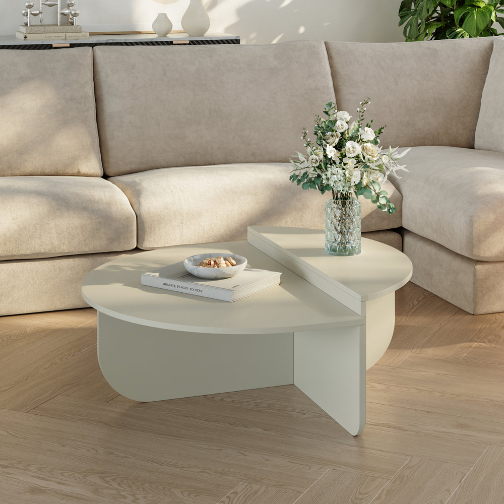 Couchtisch Tondesdaslo mit doppelter Tischplatte [en.casa]