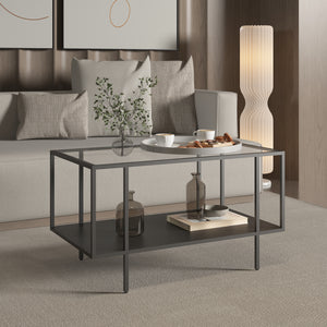 Couchtisch Nynna 90x50x50 cm Schwarz [en.casa]