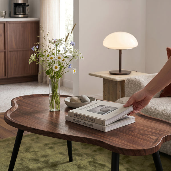 Couchtisch Trestaneng 100x60x47 cm Walnussoptik [en.casa]