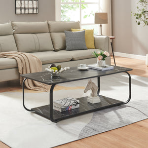 Couchtisch Kolta 120x60x43 cm Marmoroptik [en.casa]