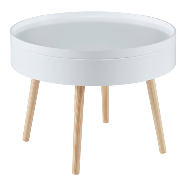 Couchtisch Bongard Weiß Ø60x45 cm [en.casa]