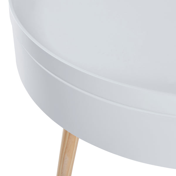 Couchtisch Bongard Weiß Ø60x45 cm [en.casa]