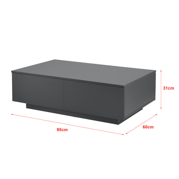 Couchtisch Kagiso 95x60x31 cm 4 Schubladen versch. Farben en.casa