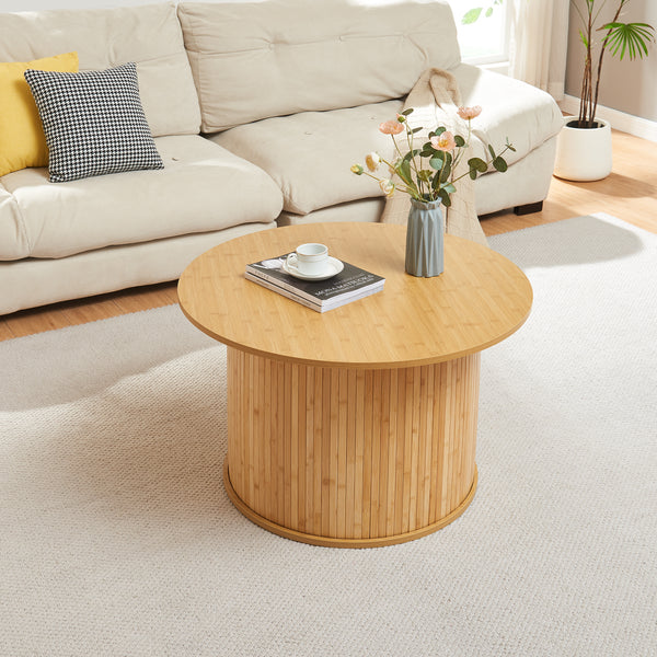 Couchtisch Ledepid Natur [en.casa]
