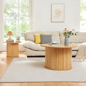 Couchtisch Ledepid Natur [en.casa]