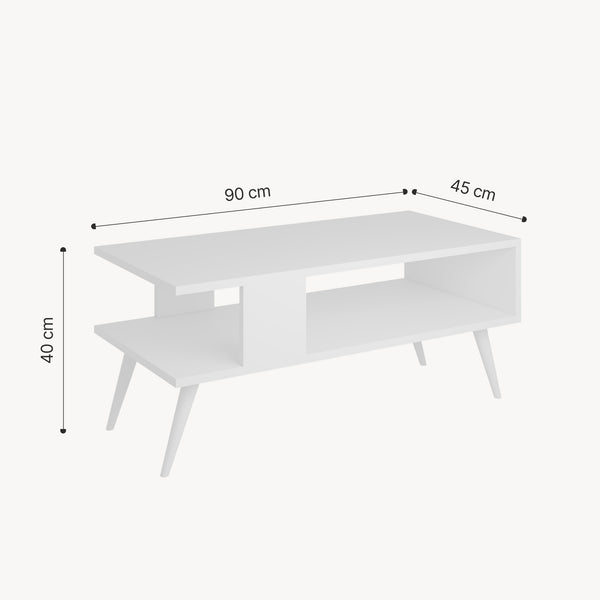 Couchtisch Lycksele 40x90x45 cm in versch. Farben [en.casa]