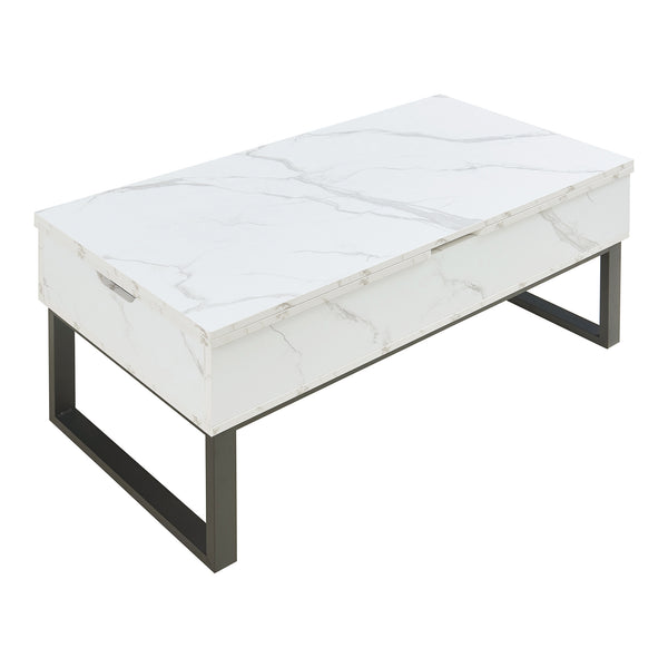 Couchtisch Rauli mit Hebeplatte und Stauraum 100x50x47 cm [en.casa]