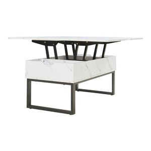 Couchtisch Rauli mit Hebeplatte und Stauraum 100x50x47 cm [en.casa]