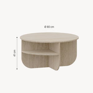 Couchtisch Reykhon Ø80x41 cm [en.casa]