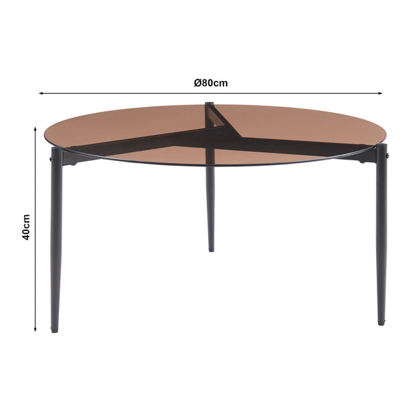 Couchtisch Ulökantaa Ø80x40 cm [en.casa]