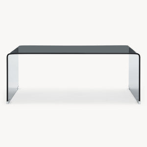 Couchtisch Väsas 90x45x35 cm gehärtetes Glas [en.casa]