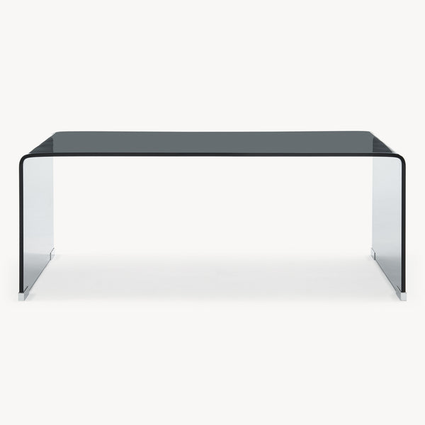 Couchtisch Väsas 90x45x35 cm gehärtetes Glas [en.casa]