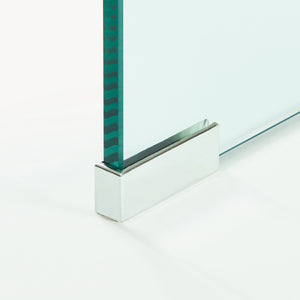 Couchtisch Väsas 90x45x35 cm gehärtetes Glas [en.casa]