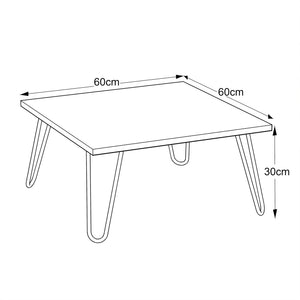 Couchtisch Vindeln 60x60x30cm in versch. Farben [en.casa]