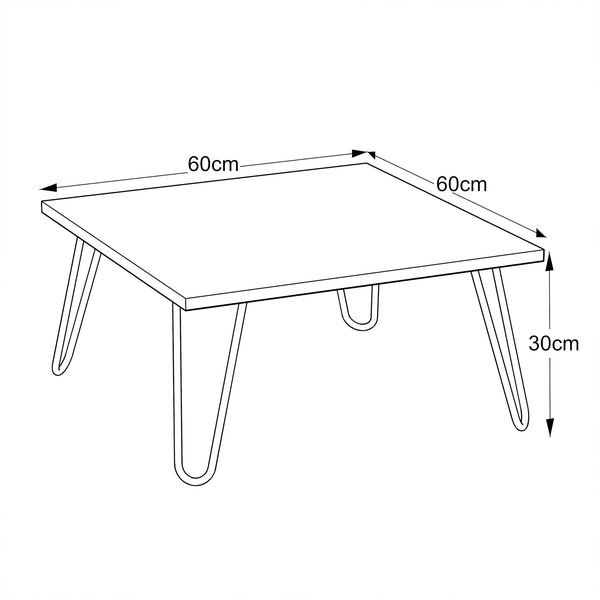 Couchtisch Vindeln 60x60x30cm in versch. Farben [en.casa]
