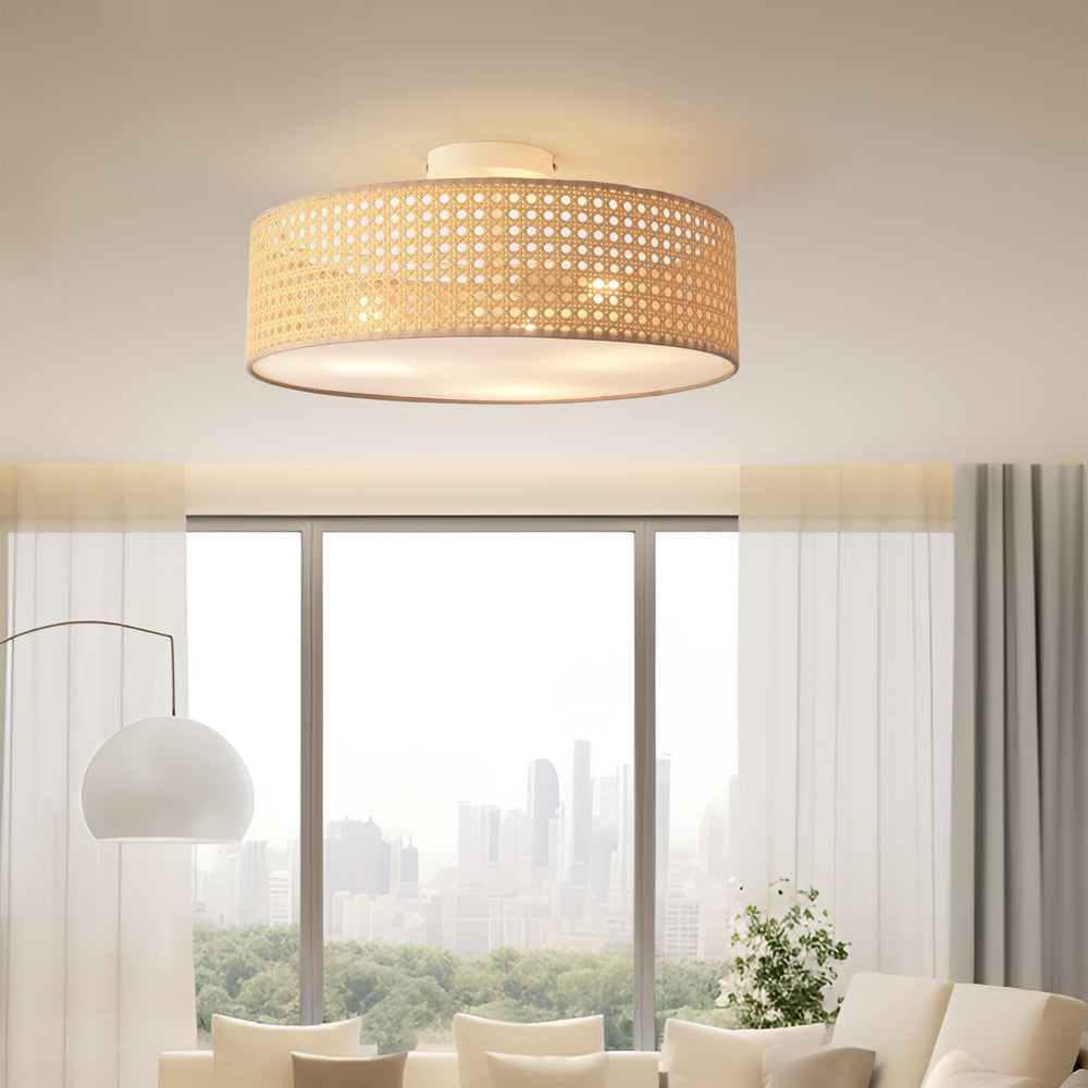 Deckenleuchte Ascot Rattanoptik [lux.pro] - premiumXL