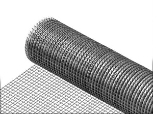 Maschendrahtzaun 1x5 m/Rolle Stahl verzinkt Grau pro.tec