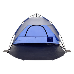 Strandmuschel Mullsjö Pop Up Strandzelt 215x135x140cm [pro.tec]
