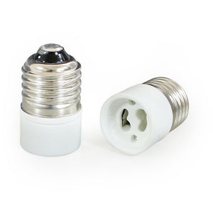 1 Stück Adapter E27 - GU10 Lampenfassung Konverter Sockel Lampensockel Fassung [in.tec]