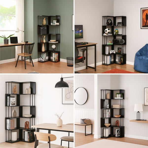 Eckregal Afrel 160x54x54 cm [en.casa]