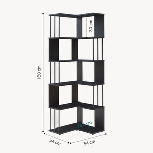 Eckregal Afrel 160x54x54 cm [en.casa]