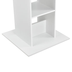 Bartisch Visby 110x70x70 cm mit 3 Regalfächern en.casa