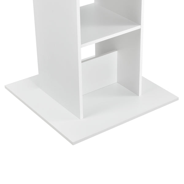 Bartisch Visby 110x70x70 cm mit 3 Regalfächern en.casa