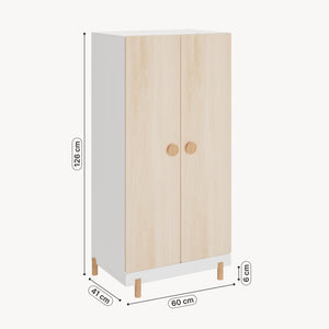 Kinderkleiderschrank Vaarentaa [en.casa]