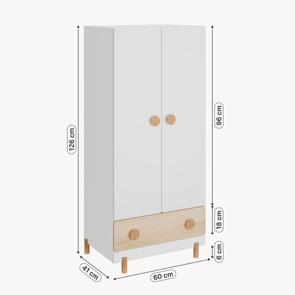 Kinderkleiderschrank Vaarentaa [en.casa]