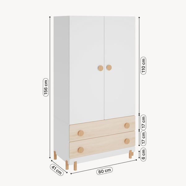 Kinderkleiderschrank Vaarentaa [en.casa]