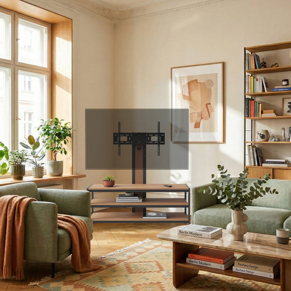TV-Halterung mit Fernsehtisch Stockholm 120x40x108 cm [pro.tec]