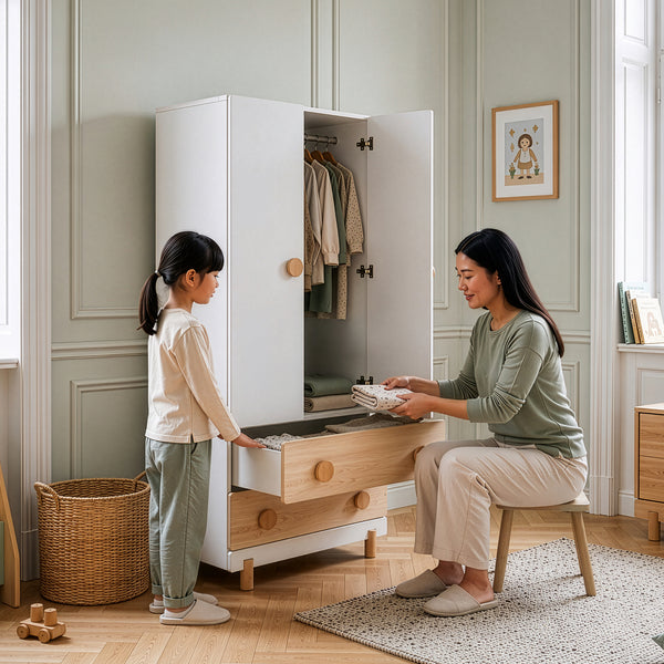 Kinderkleiderschrank Vaarentaa [en.casa]