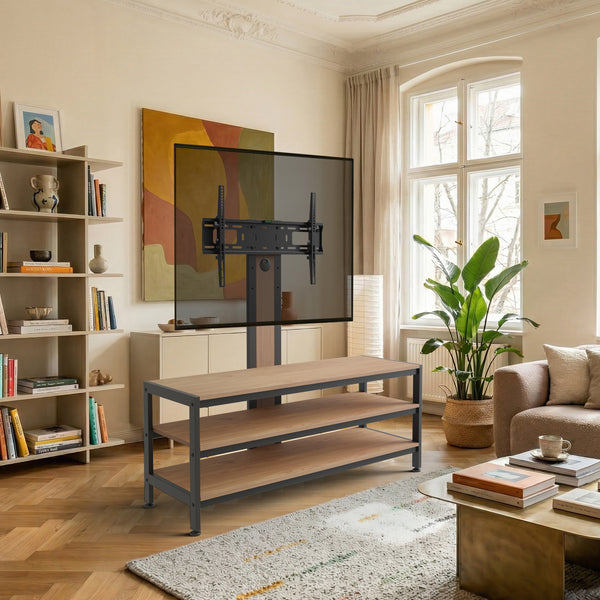 TV-Halterung mit Fernsehtisch Stockholm 120x40x108 cm [pro.tec]