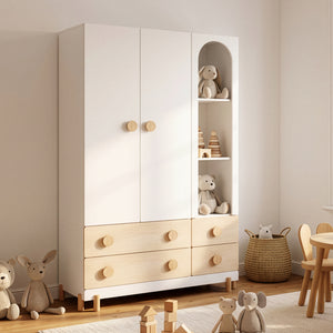 Kinderkleiderschrank Vaarentaa [en.casa]