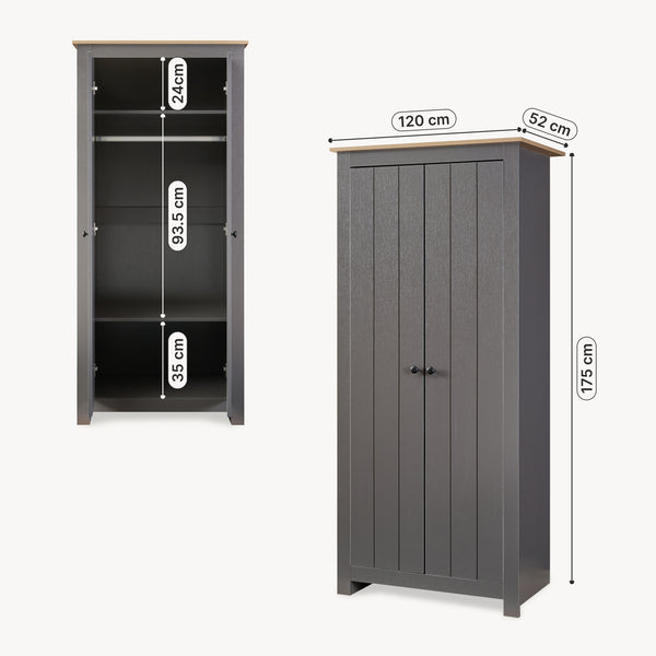 Kleiderschrank Trorjam [en.casa]