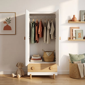 Kinderkleiderschrank Vaarentaa [en.casa]