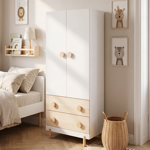 Kinderkleiderschrank Vaarentaa [en.casa]