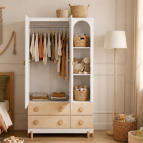 Kinderkleiderschrank Vaarentaa [en.casa]