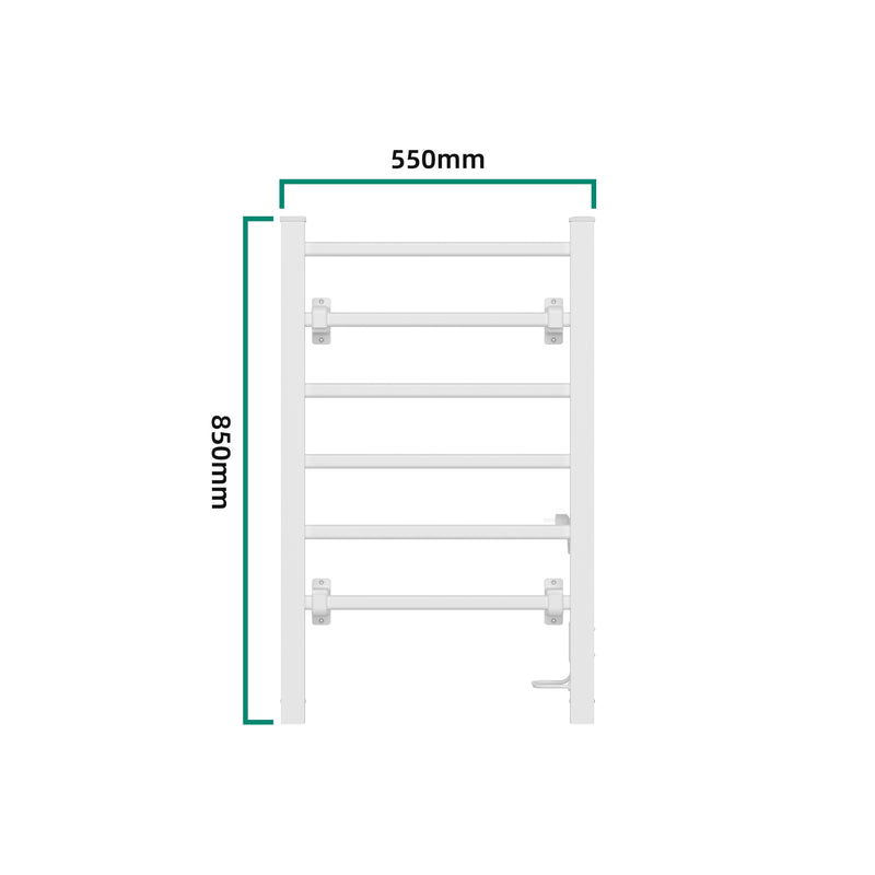 Maßskizze Elektrischer Handtuchheizkörper Savitaipale 85x55cm in versch. Farben [pro.tec]