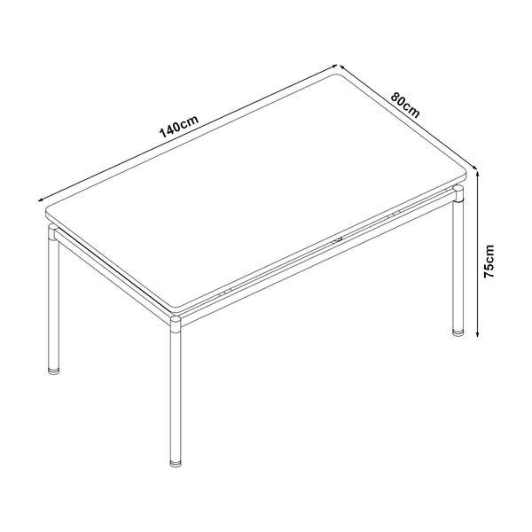 Essgruppe Hemnes 5-teilig [en.casa]