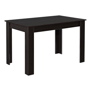 Esstisch Skien 117x76x74 cm Nussbaumoptik Hochglanz en.casa