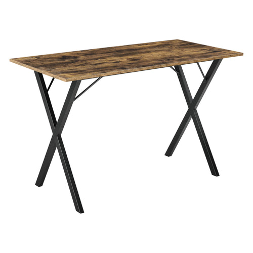 Esstisch Arboga 120x60x75cm für 4 Personen Dunkler Holzton en.casa