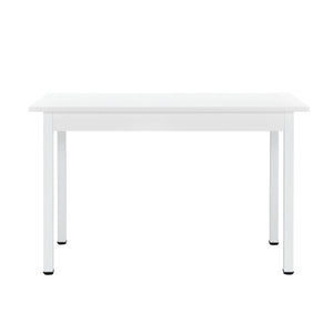 Essgruppe Horten 5-tlg. Tisch 120x60 cm Weiß [en.casa]
